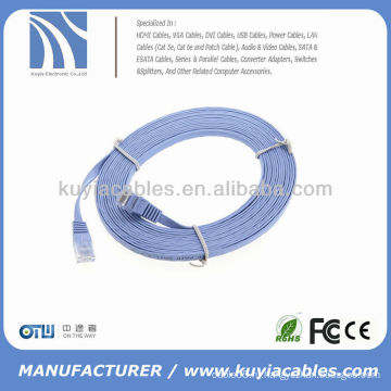 3M UTP RJ45 CAT6 Плоский патч-сеть Lan Ethernet-кабель плетеный сетевой кабель Blue